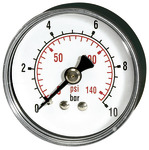 Manometer waagerecht (KU/Ms), 50mm, 0 - 4 bar, G 1/4\"